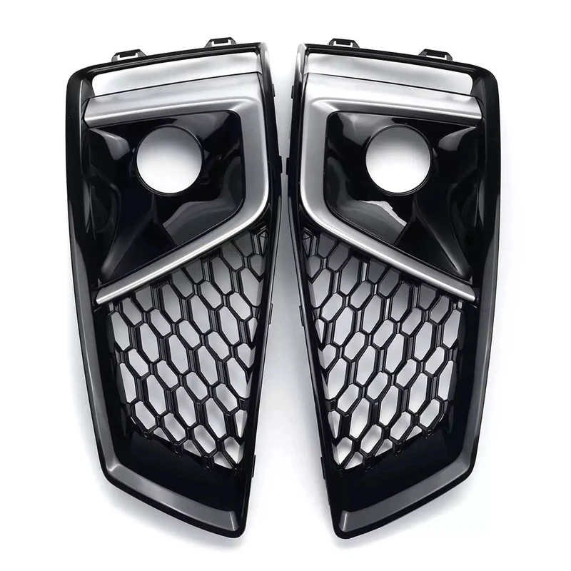 

A Pair S-Lines S4 Car Front Bumper Fog Light Lamp Grill Grille Honeycomb for - A4 B9 S-LINES S4 2019