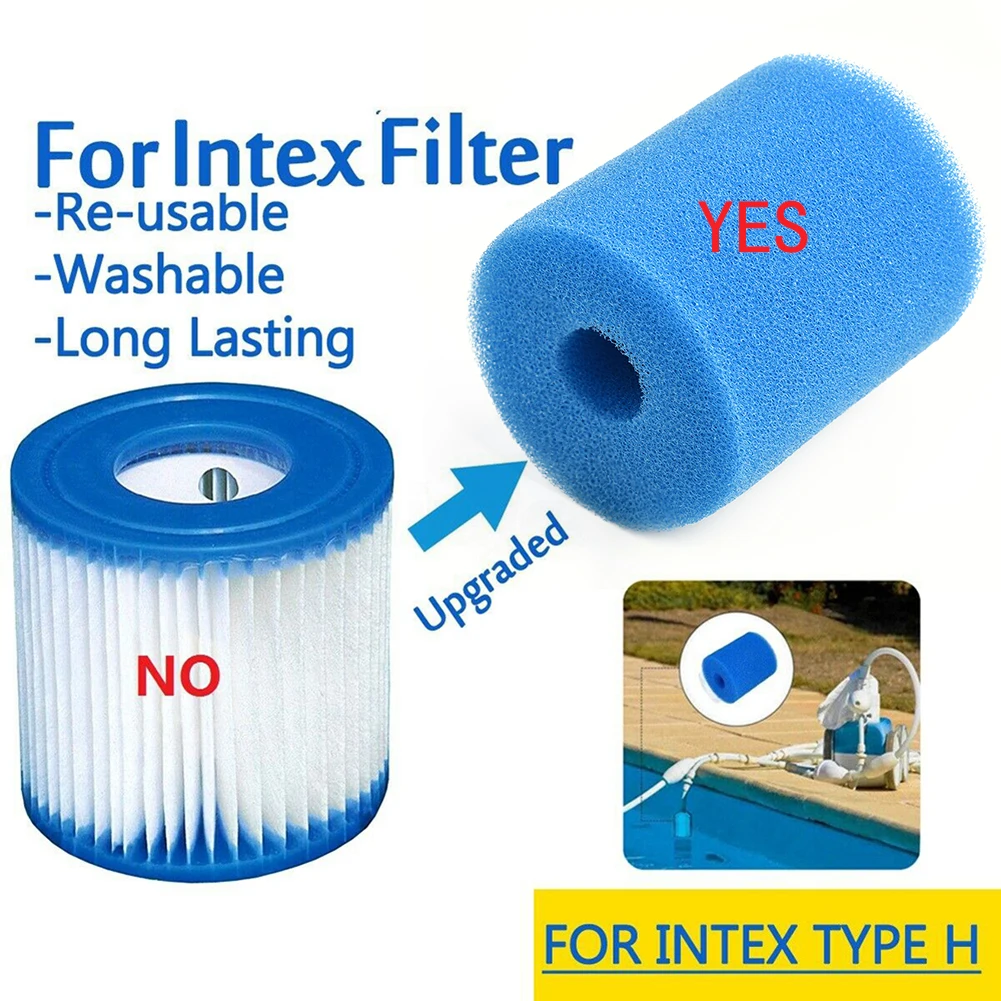 

Для фильтра Intex типа H для наземного надувного бассейна, моющаяся многоразовая пена