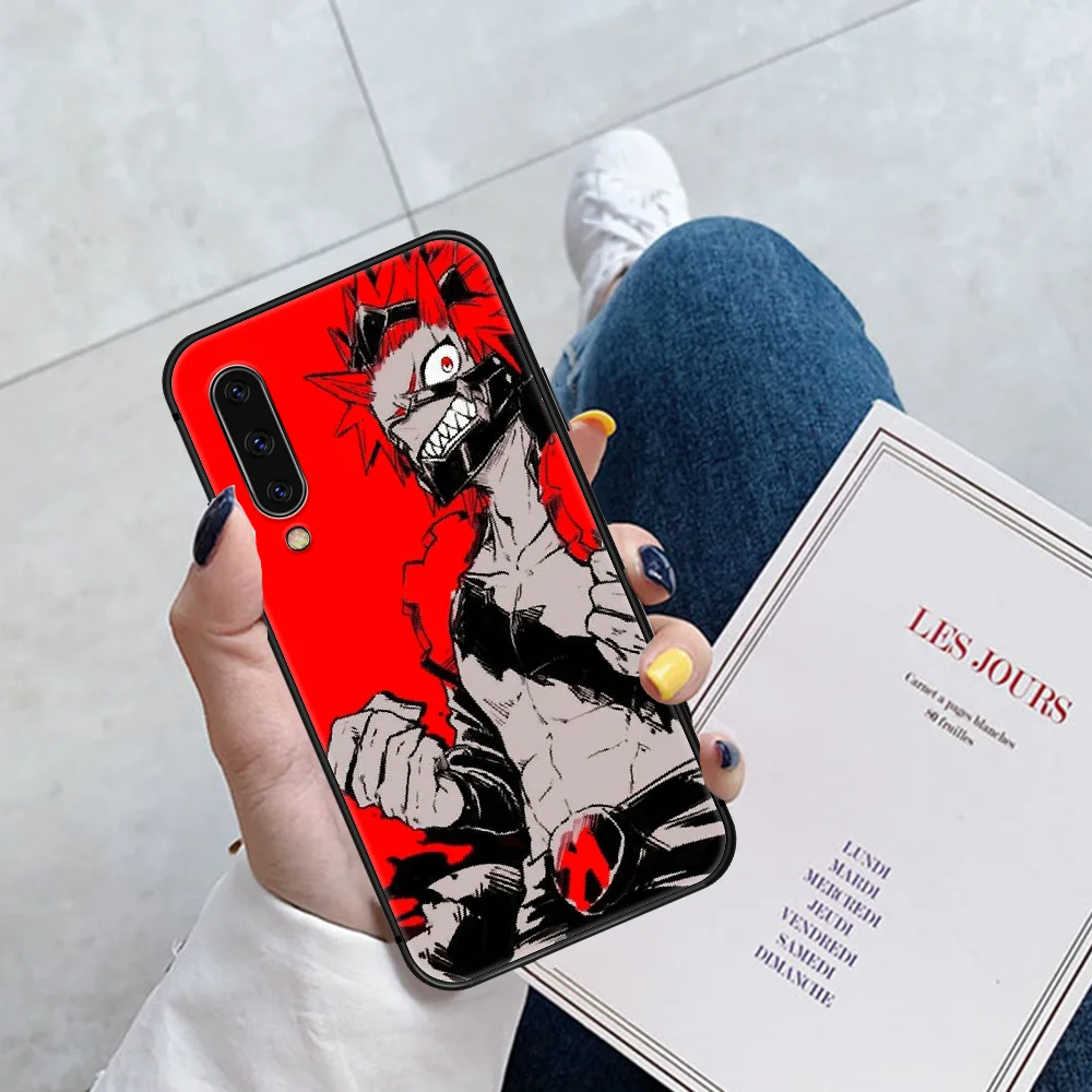 

My Hero Academia Kirishima Eijiro Phone Case For Huawei P Mate 10 20 30 40 Pro Lite Smart 2019 2021 black Hoesjes Tpu Etui Soft