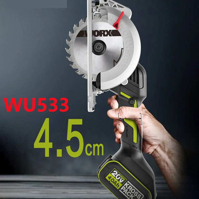 Пила циркулярная Worx WU533 120 мм 45 /90 градусов 4 Ач | Инструменты