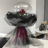 1pc Valentines Confession Balloons Bobo Clear Ballons Transparent PVC Wedding Birthday Party Decoration Helium Inflatable Balls