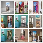 Наклейки городской трек на двери, домашний дизайн, самоклеящиеся обои, водонепроницаемая Настенная роспись, сельская дорога, постеры, винил пуэрата