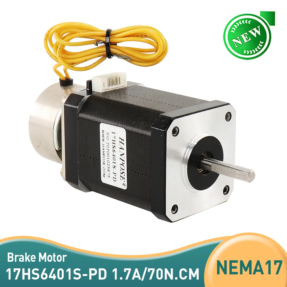 

5 шт. тормозной двигатель 17HS6401S-PD NEMA17 шаговый двигатель 1,7 А 70 Н. См 42 большой крутящий момент с ленточным тормозом для фрезерного станка с ЧПУ
