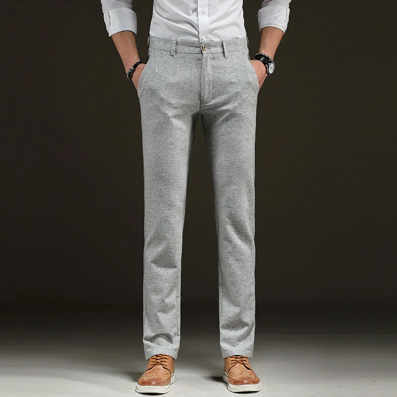 Новинка высококачественные летние мужские повседневные Стрейчевые брюки