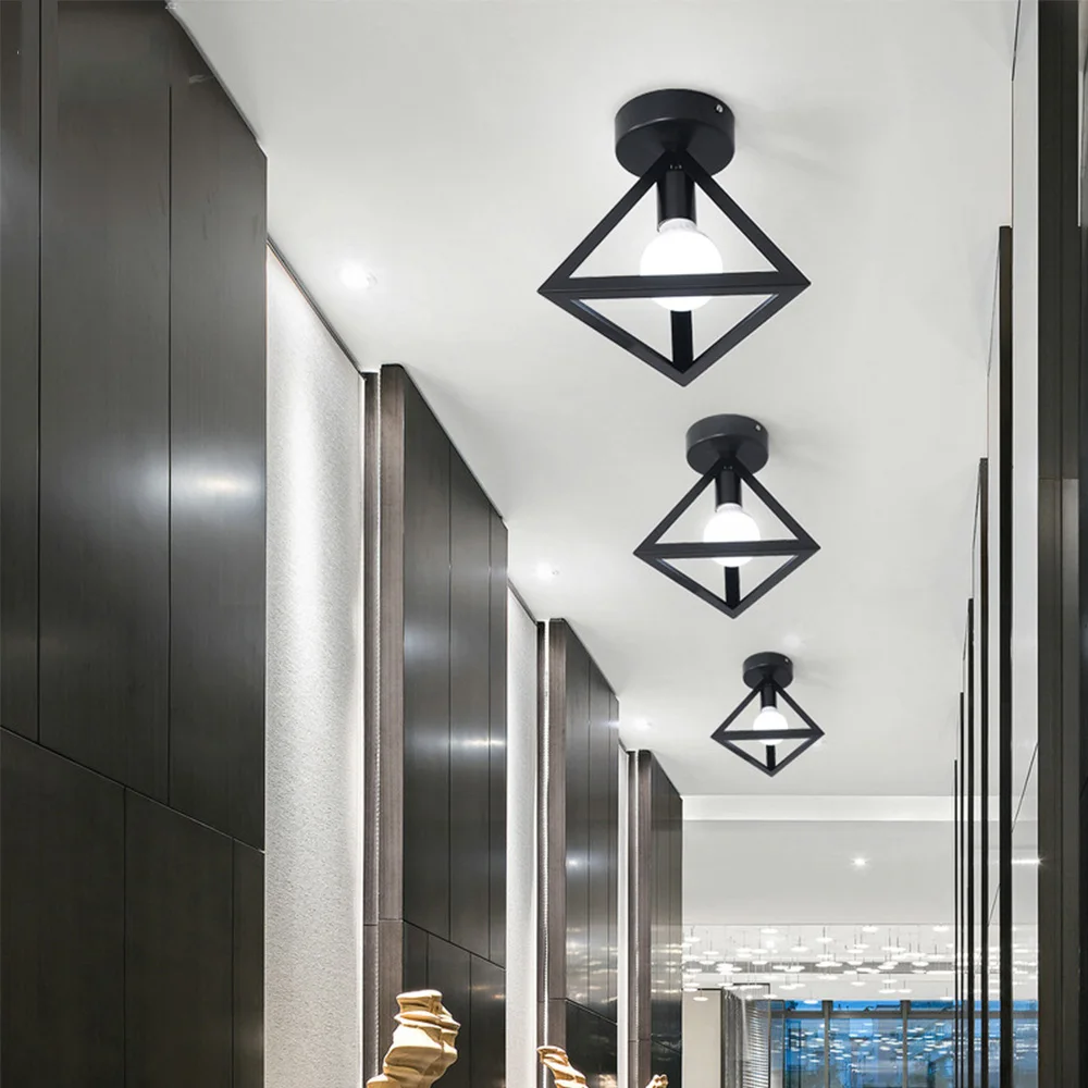 Современная светодиодная Подвесная лампа черный минималистичный металлический