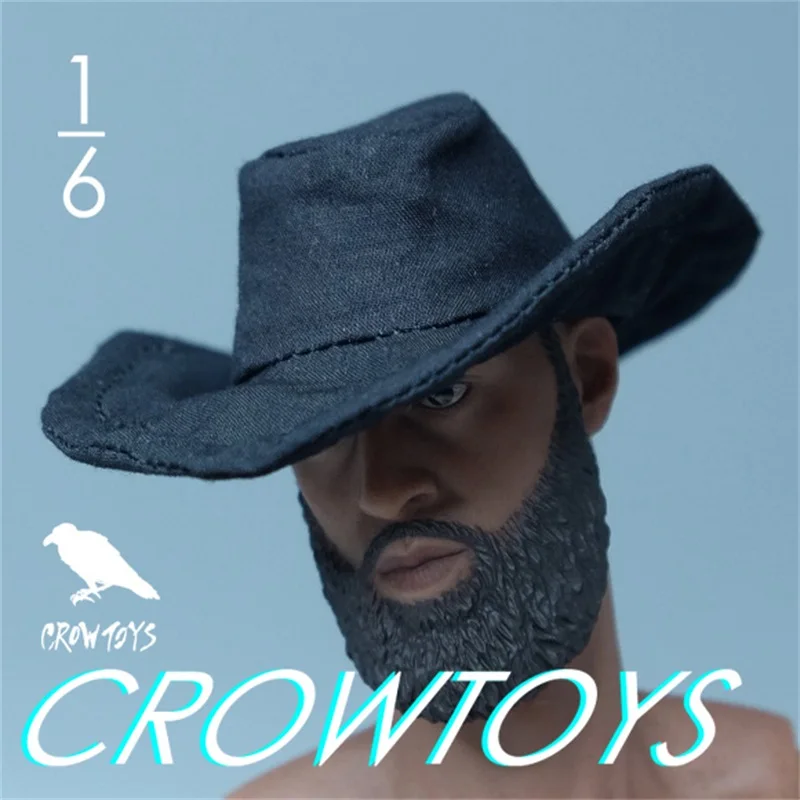 Для продажи 1/6th CROWTOYS Черная модель западной ковбойской шляпы может быть фигурной