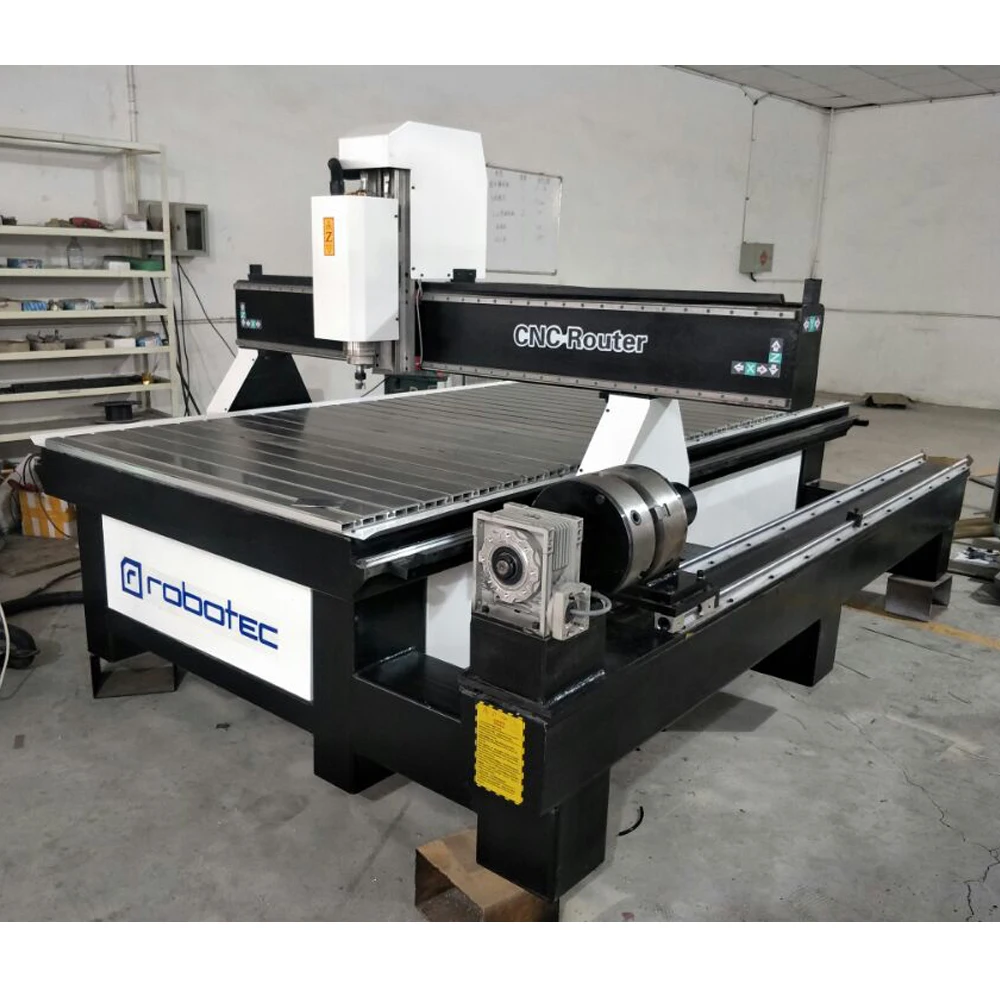 Деревянный роутер 3d cnc с боковым вращением 1325 4 осевой деревообрабатывающий
