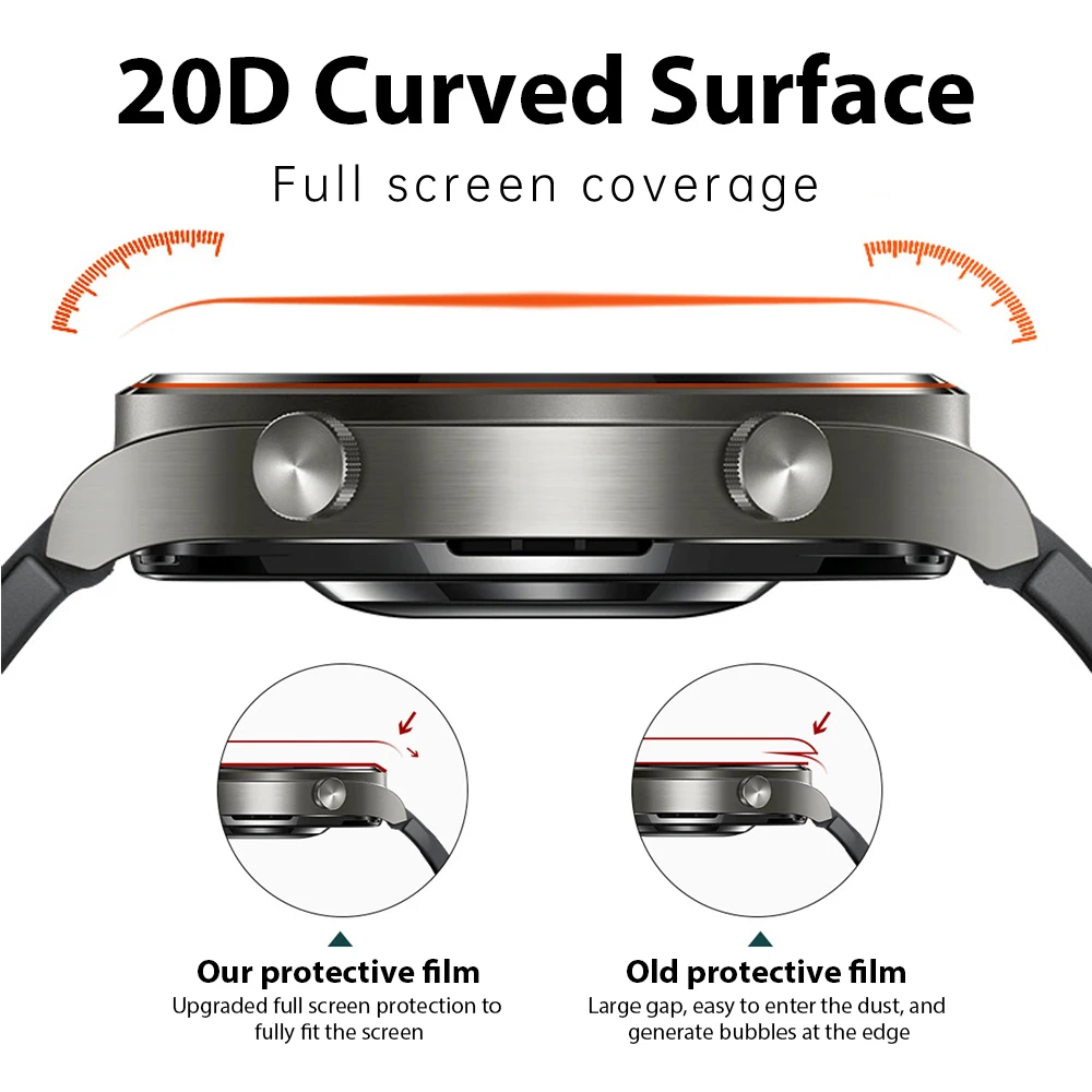 20D изогнутая защитная пленка для Huawei Honor band 6 7 и Watch Fit 2 Fit2 Smart Wristband Screen Protector (не
