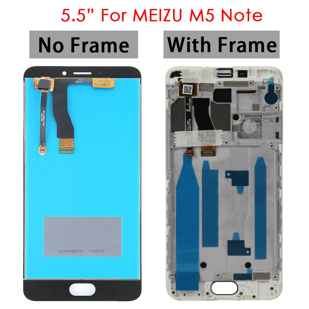 Оригинальный Для Meizu M5 Note M621H ЖК дисплей сенсорный экран с рамкой для M611H MEIZU M5S /M5S