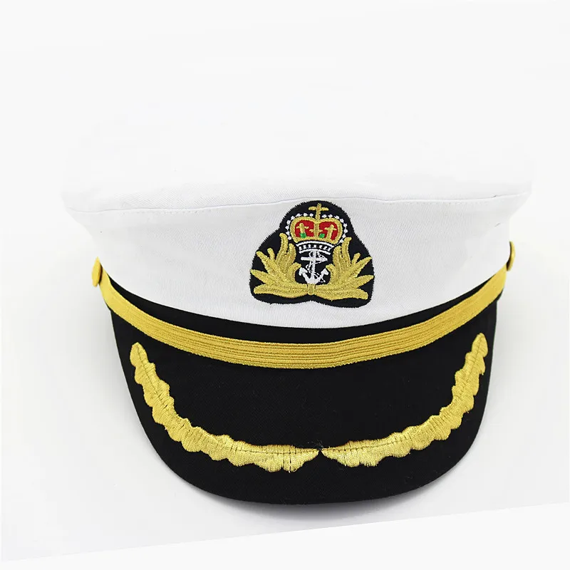 Cotton Navy Hat Cap for Men Women Children Fashion Flat Army Sailor Captain Uniform Boys Girls Pilot Caps Adjustable | Аксессуары для
