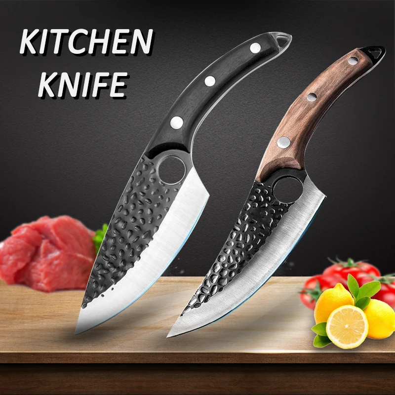 5.5 Inch Butcher Knife Forged Boning Knife Meat Bone Fish Fruit Vegetable Chef Knife Stainless Steel Kitchen Knife