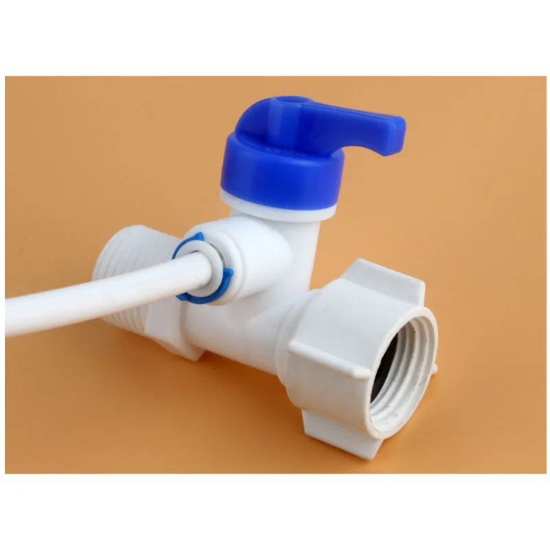 Пластиковый шаровой кран с обратным осмосом тройник быстрой соединением шланг 1/4