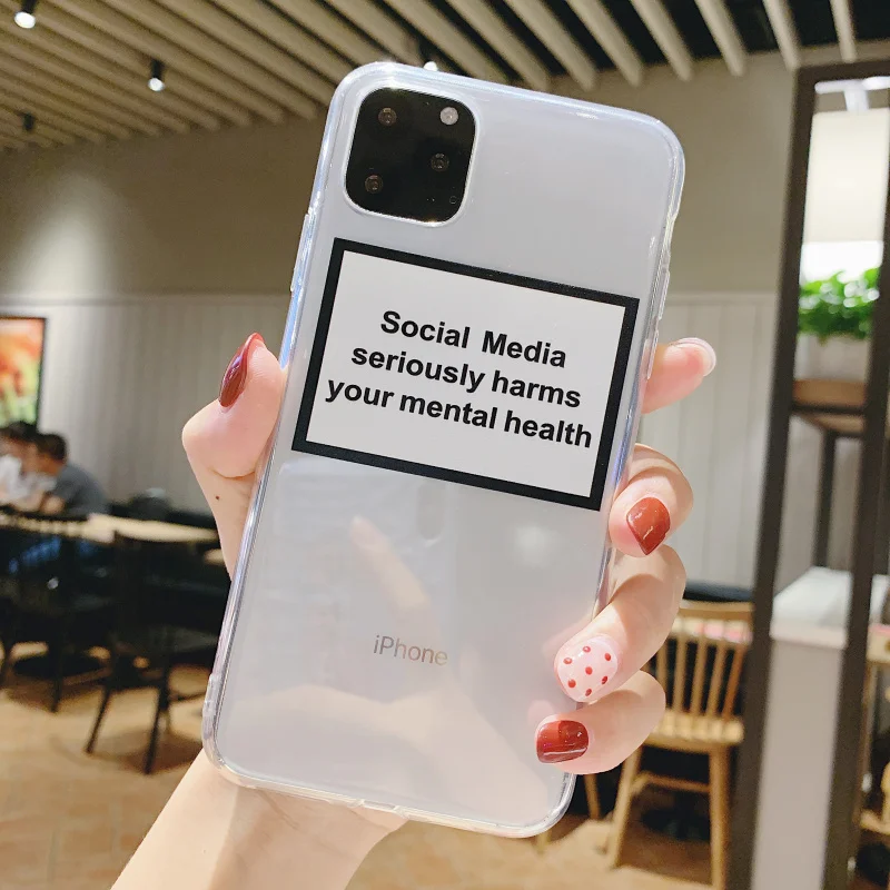 Мягкий силиконовый прозрачный чехол для телефона iPhone X XR XS Max 6 7 8 plus 5S 5SE социальные