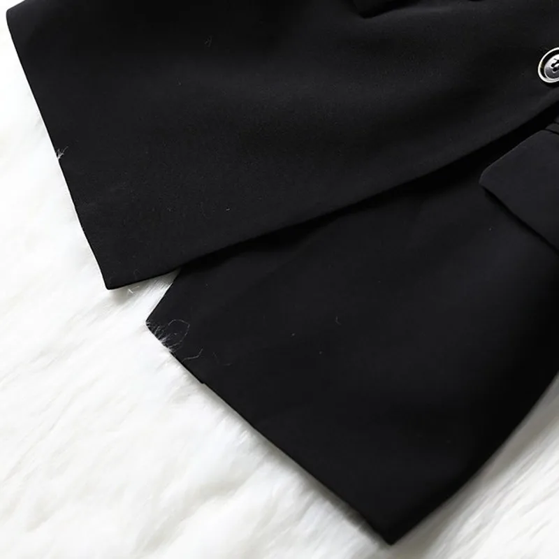 

Office Ladies Formal Business Long Sleeve Black Oversize Blazer Double Breasted Slim Fit Plus Szie XL-5XL Female Outerwear Coats