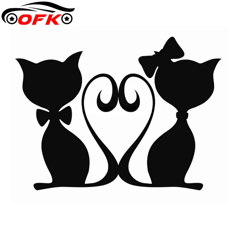 

Car Accessories CATS LOVE Pet Cat Stickers Decals Motorcycle Fun Styling 16*12CM