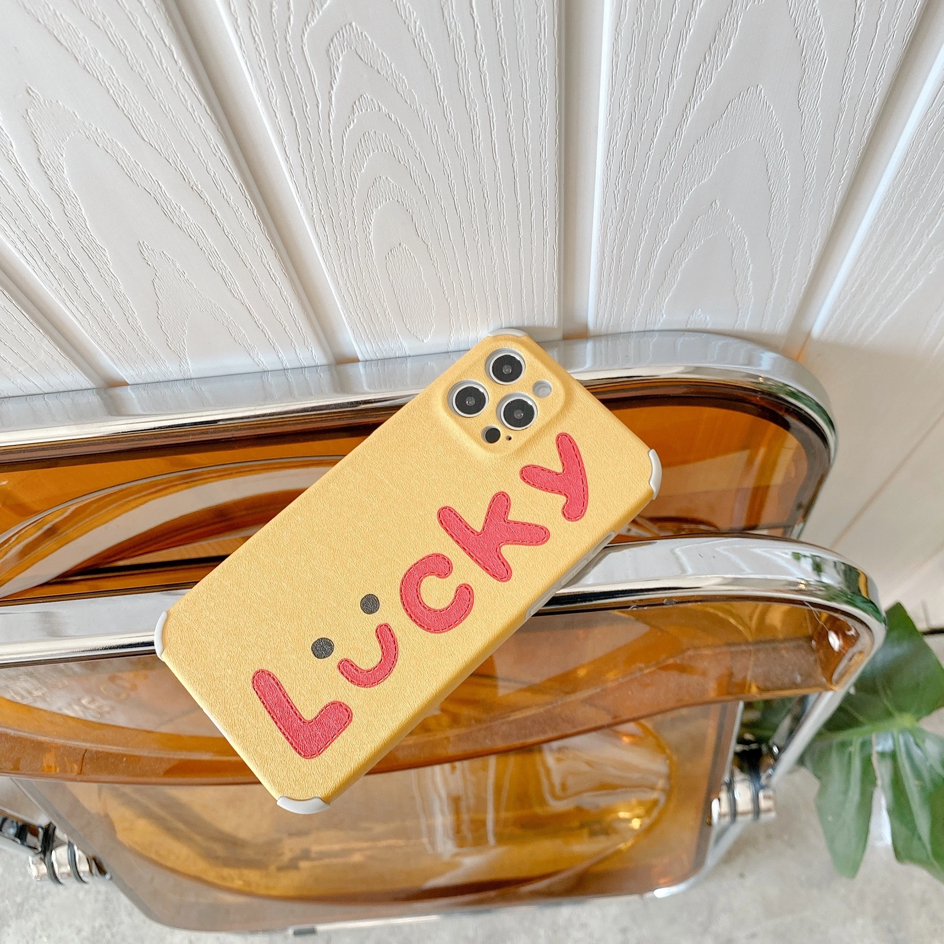 

Horizontal version Lucky is suitable for iphone 12 pro mobile phone case 11 7 8 plus X XS Max Xr mini protective sleeve