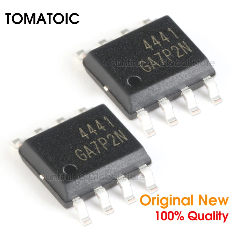 10 шт. AO4441 SOP8 4441 SOP 8 P Channel SMD MOSFET 60V / 4A|Аксессуары для аудиосистем| |
