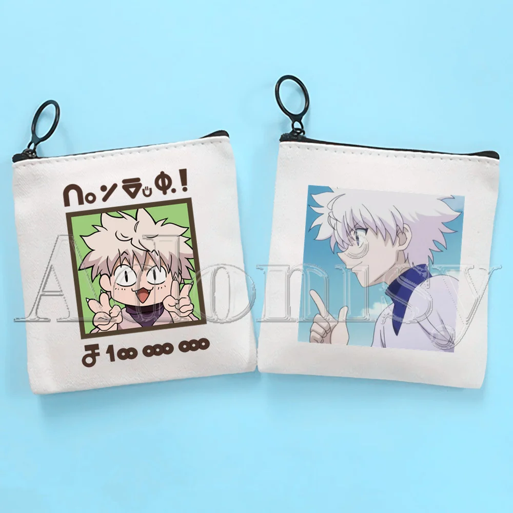 

Killua Canvas Coin Purse Coin Purse Collection Canvas Bag Small Wallet Zipper Key Bag Hand Gift