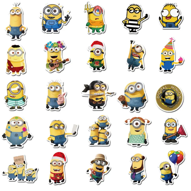 103050pcs kawaii anime action figure sticker stationery mobile phone guitar laptop decal decor stickers girl kids toys free global shipping