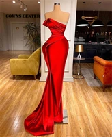 elegant red evening dresses long strapless mermaid sparkly beaded dinner dress formal night gown for women
