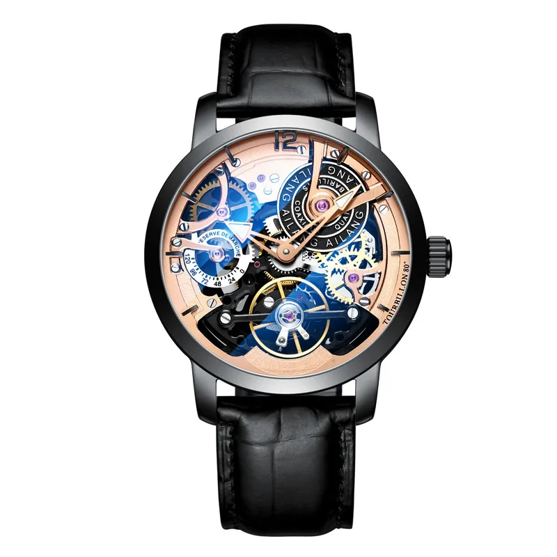 

Top Brand Original Watch Automatic Tourbillon Wrist Watches Men Montre Homme Mechanical Pilot Fashion Water Diver Skeleton 2021