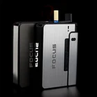 Чехол для зажигалки, портативный металлический чехол для сигарет, 10 шт., держатель для сигарет, креативная зажигалка, Автоматический ветрозащитный гаджет для мужчин