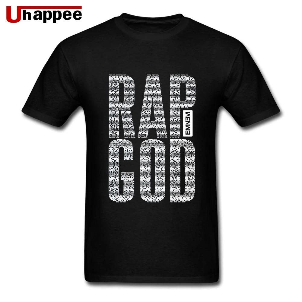 Swag Эминем, Бог рэпа рэпер рок ролл футболка для мужчин Custom Fit с короткими рукавами Классическая футболка рубашки мужские большие и высокие