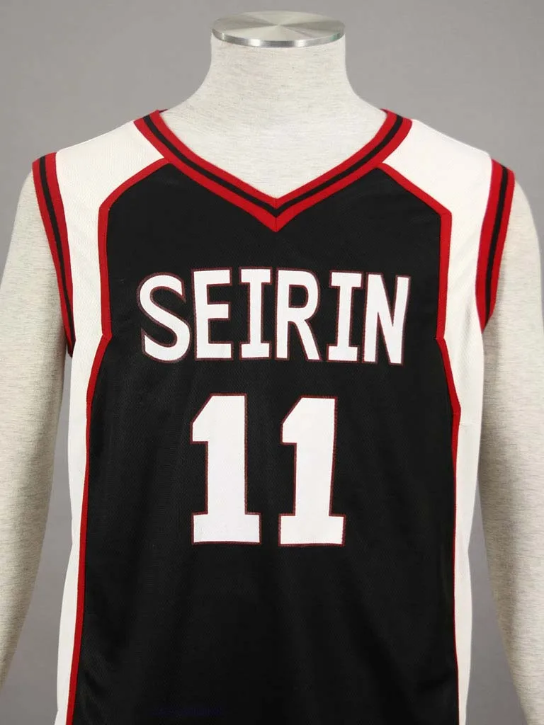 

Kuroko no Basuke Basket SEIRIN Black school basketball suit men's uniforms sport clothes No.11 Kuroko Tetsuya cosplay costume