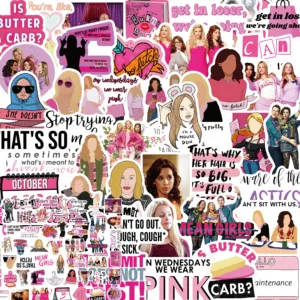 1050pcs mean girl 2 stickers waterproof for notebook luggage skateboard bicycle phone suitcase laptop sticker free global shipping
