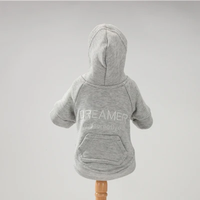 Grey Hipidog теплая одежда для собак зимние толстовки для маленьких средних собак Прямая поставка - Цвет: Grey