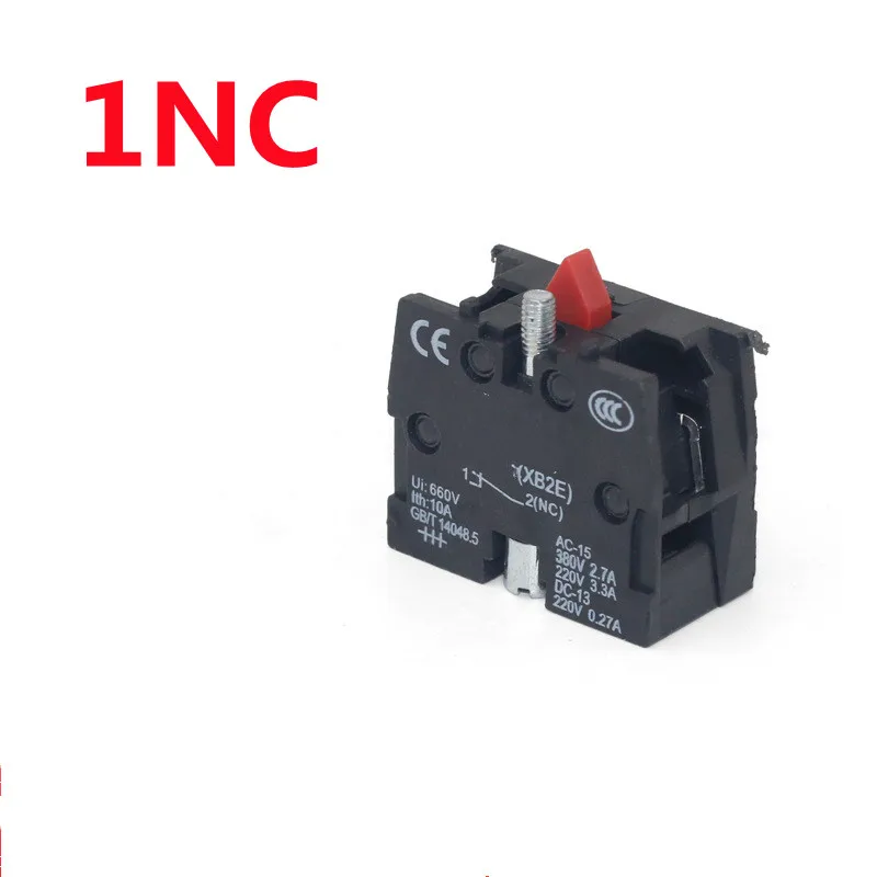 XB2 Контактный блок 1 шт. ZB2-BE101C нормально открытый без ZB2-BE102C NC кнопочный джойстик