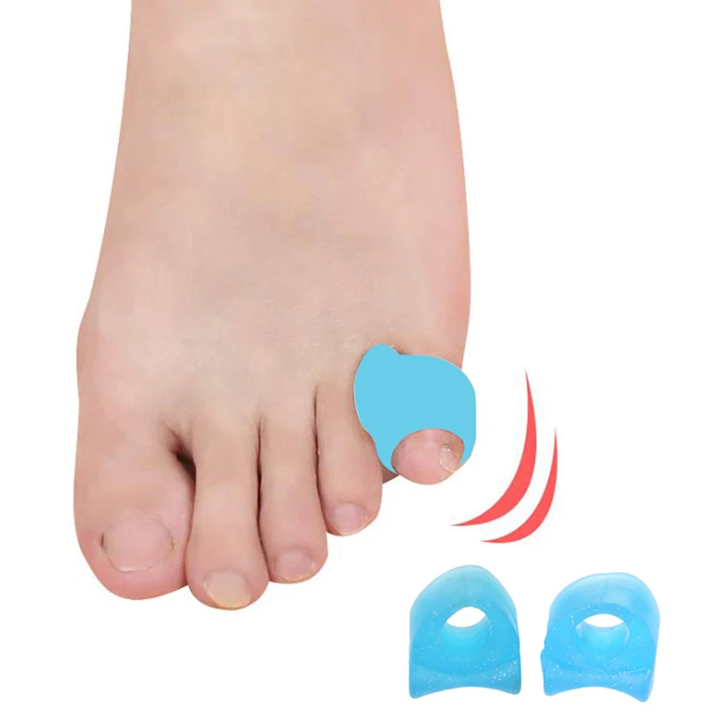 

2Pcs Big Toe Separator Bone Corrector Straightener Silicone Gel Foot Fingers Protector Bunion Adjuster Feet Massager Pedicure