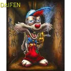 Алмазная 5D Вышивка сделай сам, полностью квадратная Алмазная мозаика, мышь плохого курения, синяя шапка, полноразмерная алмазная живопись, вышивка крестиком