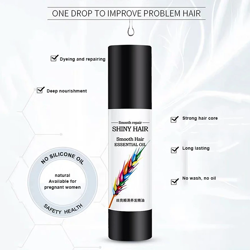 Горячая натуральная эссенция для волос без стирки масло сухого повреждения