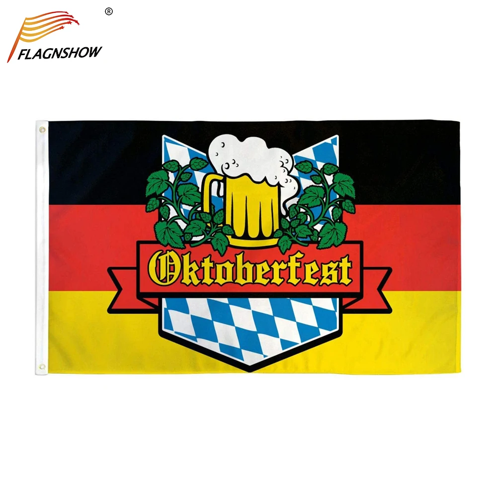 3x5 футов немецкий Фотофон бивное стекло Бавария октября праздничный баннер