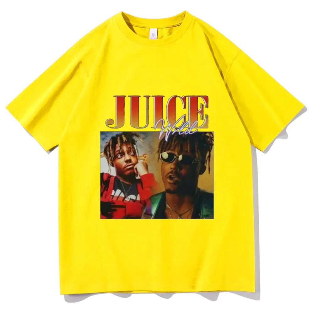 

Rapper JUICE Print Tshirt Men's Casual Loose Tee Men Women Hipster T-shirt Men's Shrink-proof Cotton T Shirts Summer Cool Tops
