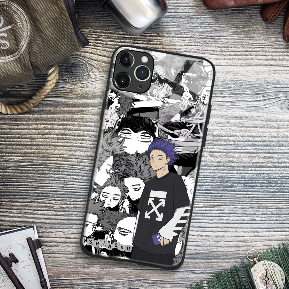

Hitoshi Shinso My Hero Academia Anime Soft TPU Glass Phone Case for IPhone SE 6s 7 8 Plus X Xr Xs 11 12 13 Mini Pro Max Samsung