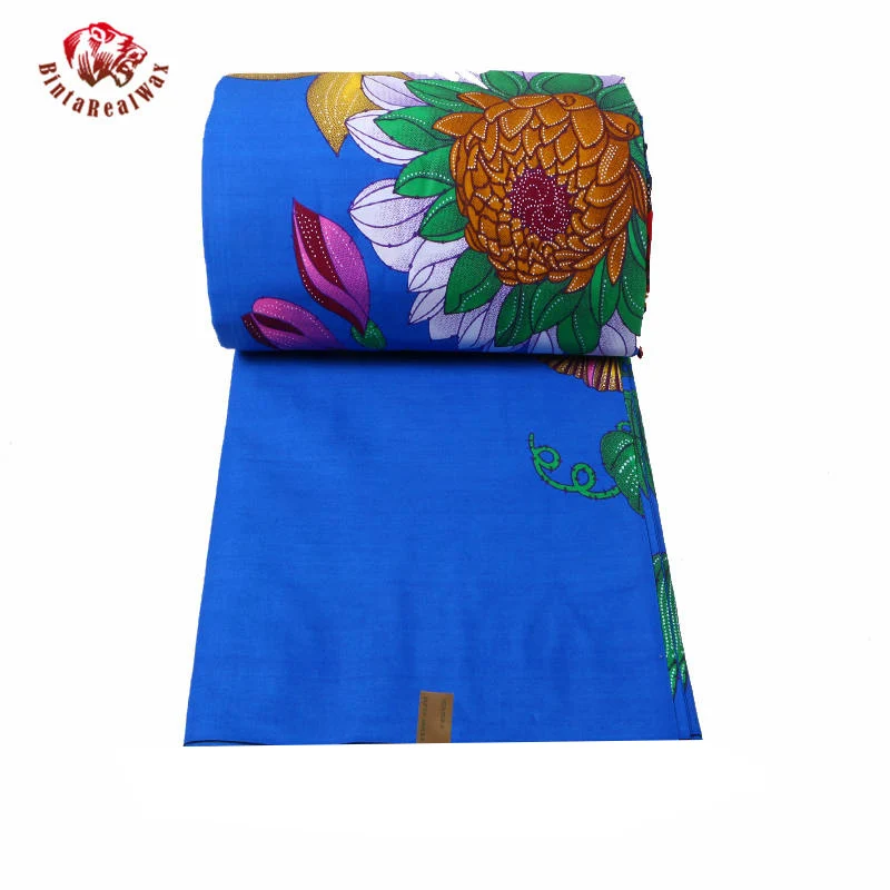 

Ankara African Real Wax Prints Fabric Cheap-Fabric Binta Real Wax High Quality African Fabric For Party Dress 24FS1216