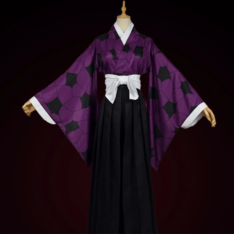 Аниме комиксов демон убийца Kimetsu без Yaiba Костюмы для косплея Kokushibou карнавальный