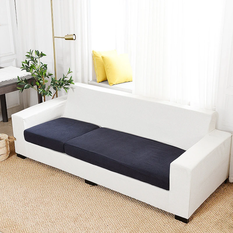 

Elastic Material Funiture Protector Jacquard Thick Sofa Cover Corner Sofa Seat Slipcover Elastic Solid Color Couch Cover