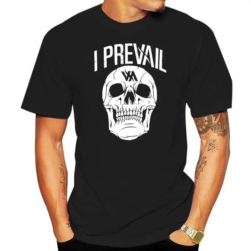 

Мужская футболка с рисунком черепа I Prevail, черная футболка размеров M, Xl, 2Xl, 21Xl