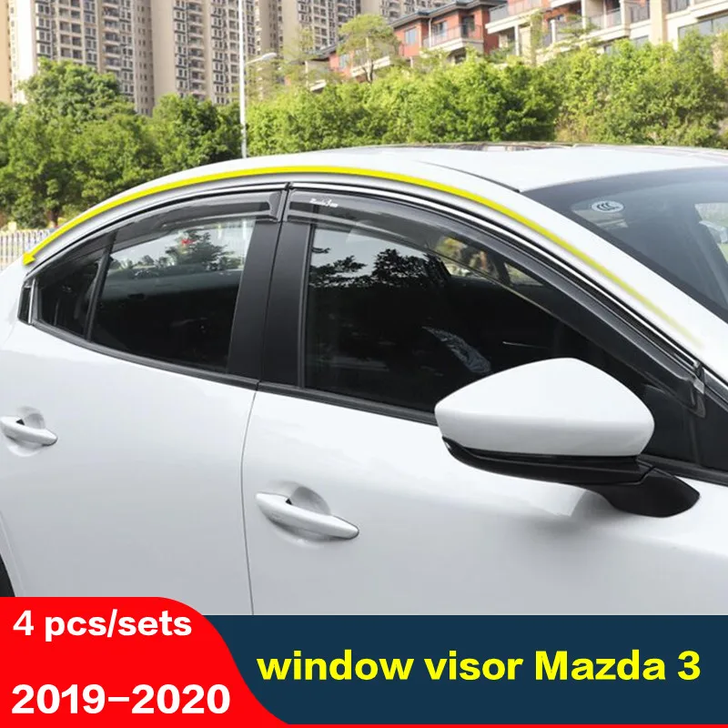 CEYUSOT для Mazda 3 козырек окна седан боковой солнцезащитный дождь Mazda3 Axela 4 шт.