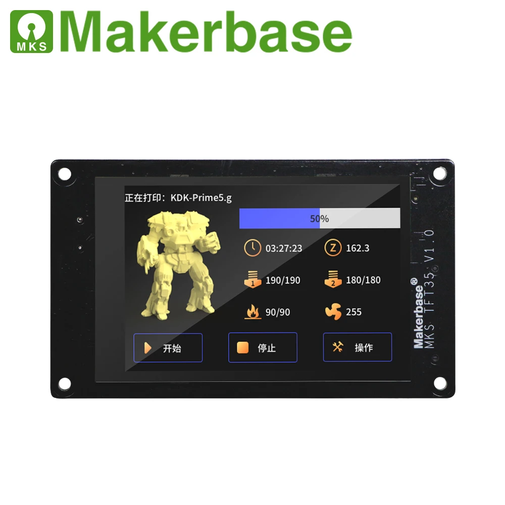 Makerbase MKS TFT35 V1.0 3 5 дюймовый сенсорный экран запчасти для 3d принтера вставка SD карты