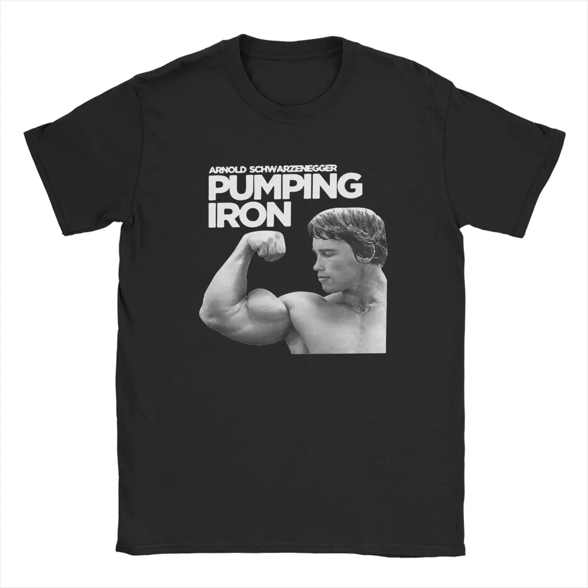 

Arnold Schwarzenegger Pumping Iron T-Shirt for Men Women Bodybuilding Leisure Cotton Tee Shirt Crew Neck T Shirt Unique Tops