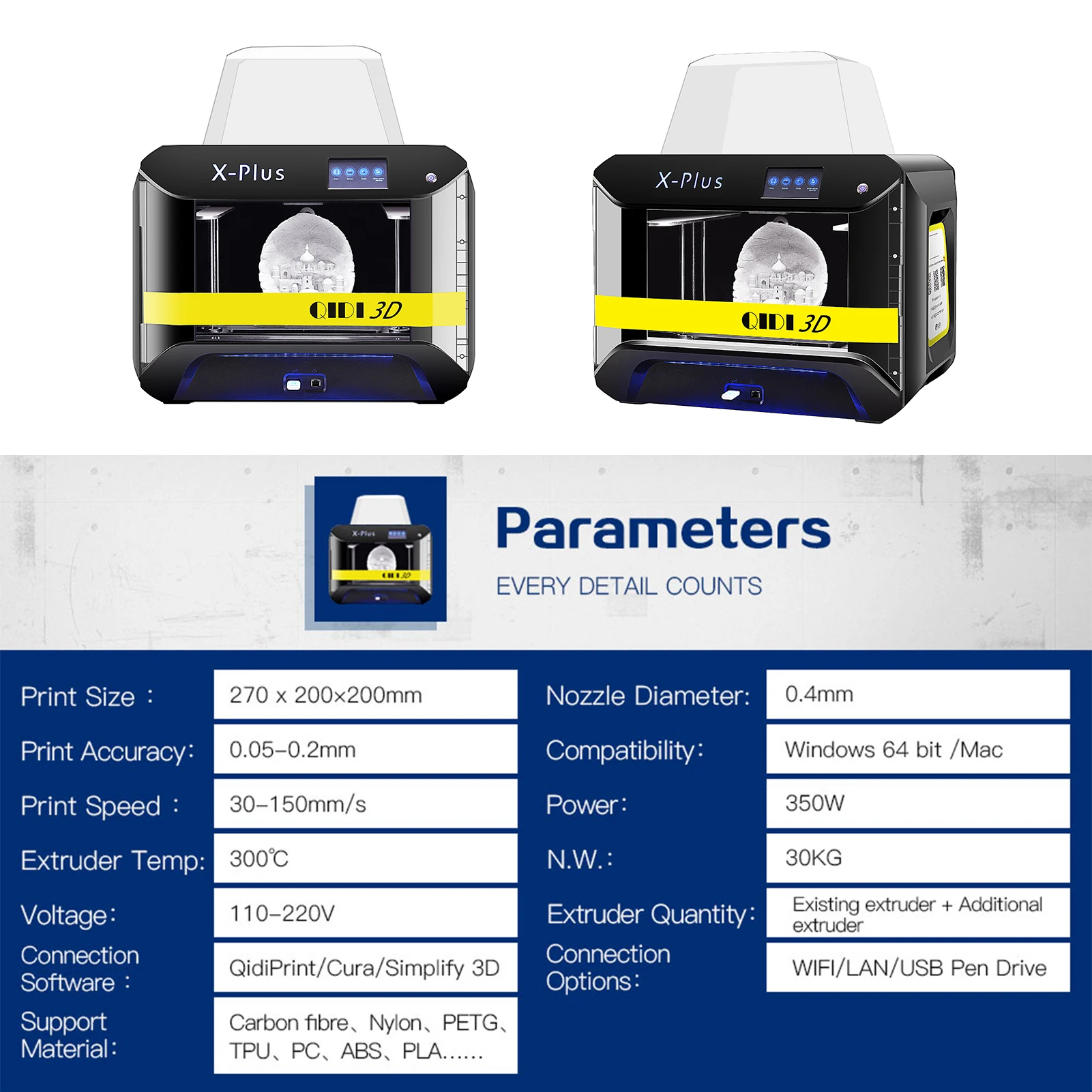 3D-принтер промышленного класса с цветным сенсорным экраном 4 3 дюйма поддержка
