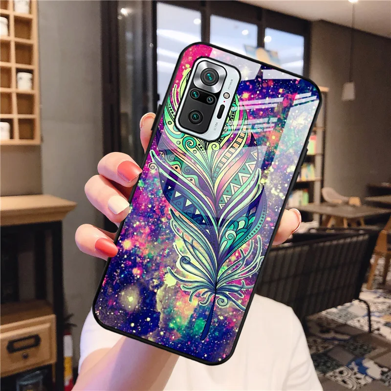 

Tempered Glass Case For Xiaomi Redmi Note 10 9 8 Pro Cases Fundas Xiaomi Redmi Note10 Pro Max 10s 7 6 5 Pro 8T 9S Cover Hard Bag