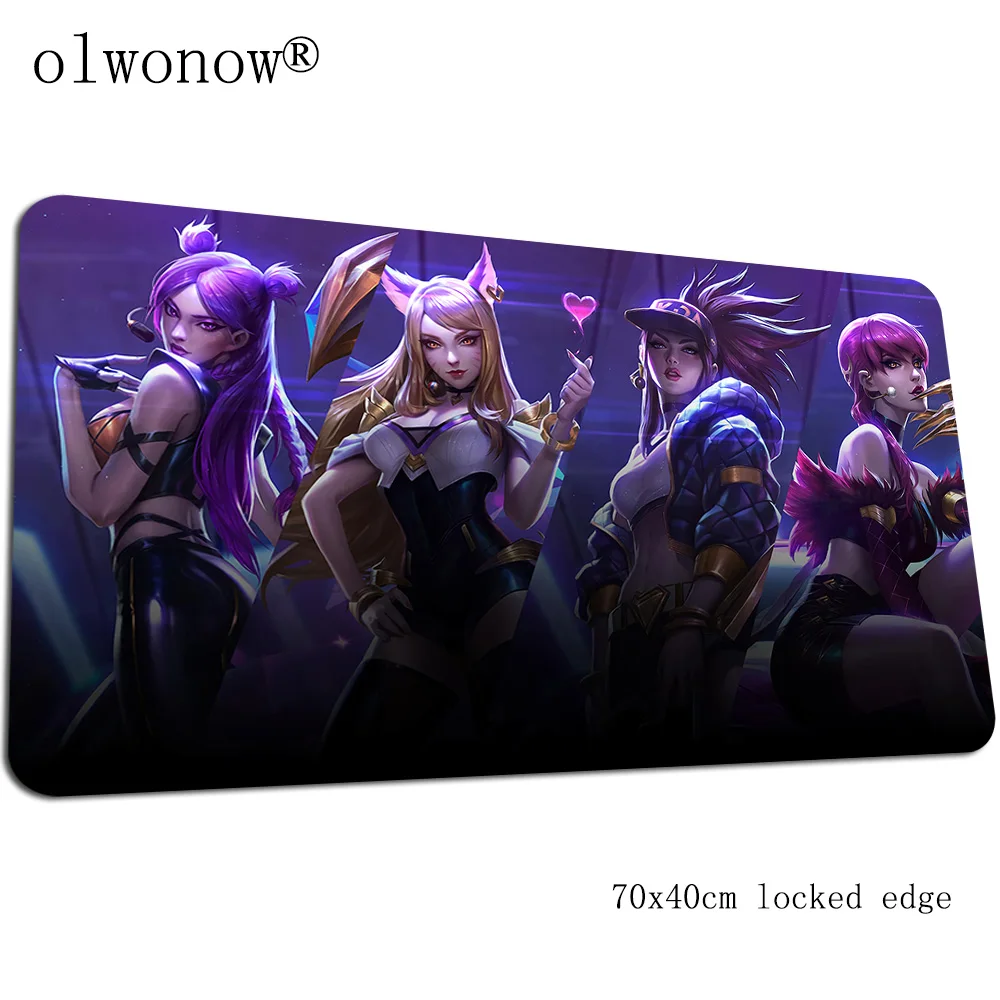 Ahri sexy mousepad 700x400x3mm large gaming mouse pad gamer mat game computer padmouse keyboard cheapest play mats