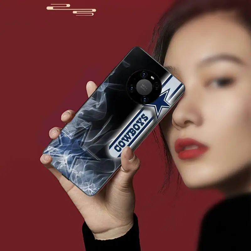 

0 Dallas Cowboys Black TPU Phone Case For Huawei P20 30 40 Pro Mate 20x 30 40 Pro Nova6 7 Honor 9X 10