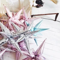 12pcs lot Explosion star balloons Birthday party opening ceremony Wedding decoration Water drop cone DIY inflatable ballon Party