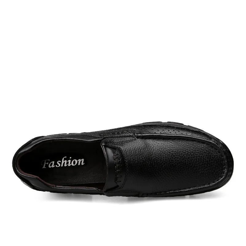 

Genuine Leather Men's Casual Shoes Big Size 37-47 Loafers Design Driving Men Flat Footwear Slip On Mens Moccasin Shoes